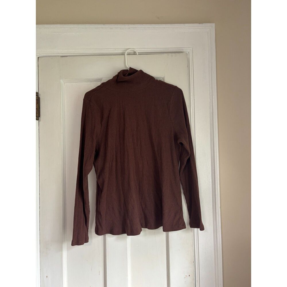 Brown turtleneck